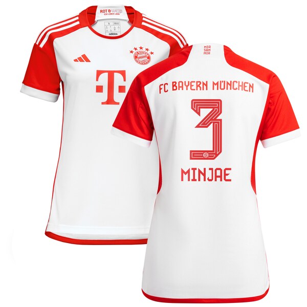 Kim Min-jae Bayern Munich adidas Women's 2023/24 Home Replica Jersey - White/Black