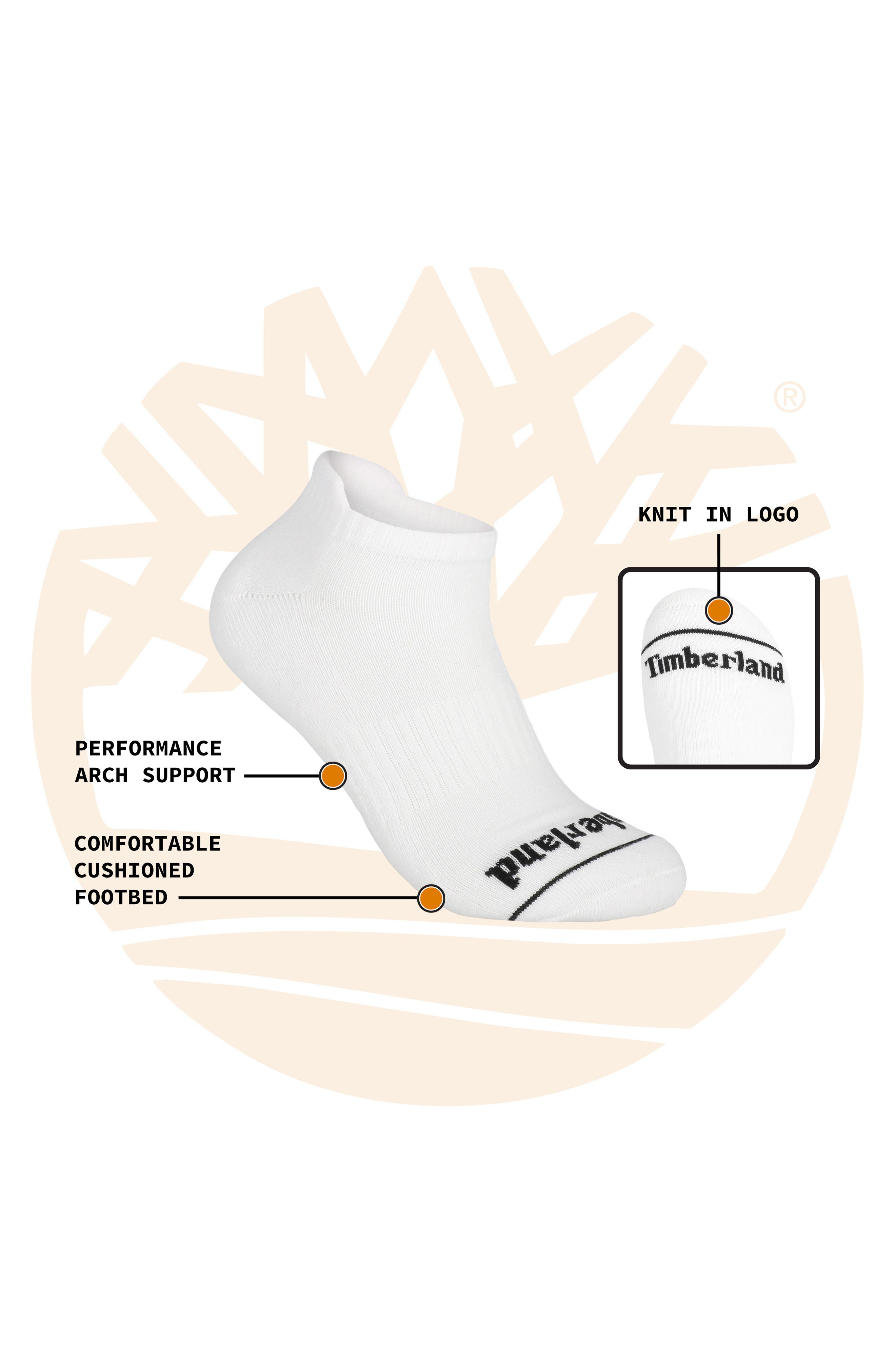 Timberland 6-Pack No Show Socks
