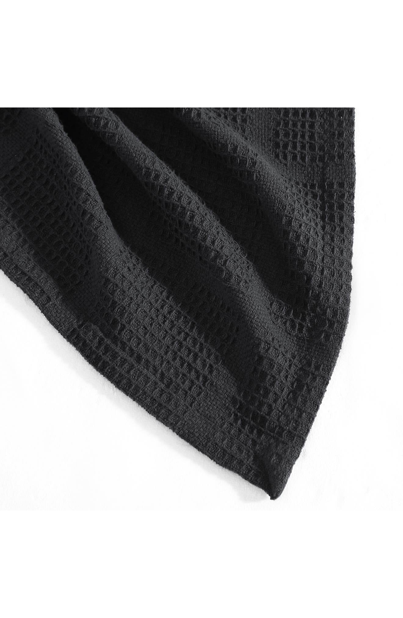 Kenneth Cole Essentials Waffle Throw Blanket