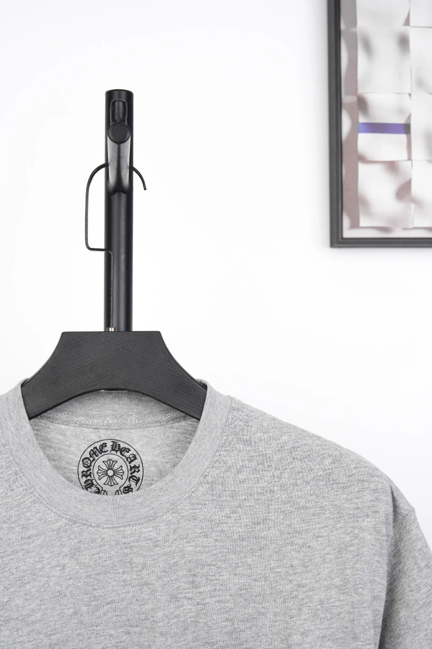 Chrome Hearts Grey Pocket Cross Leather Label T-Shirt product photo from LabelPicks