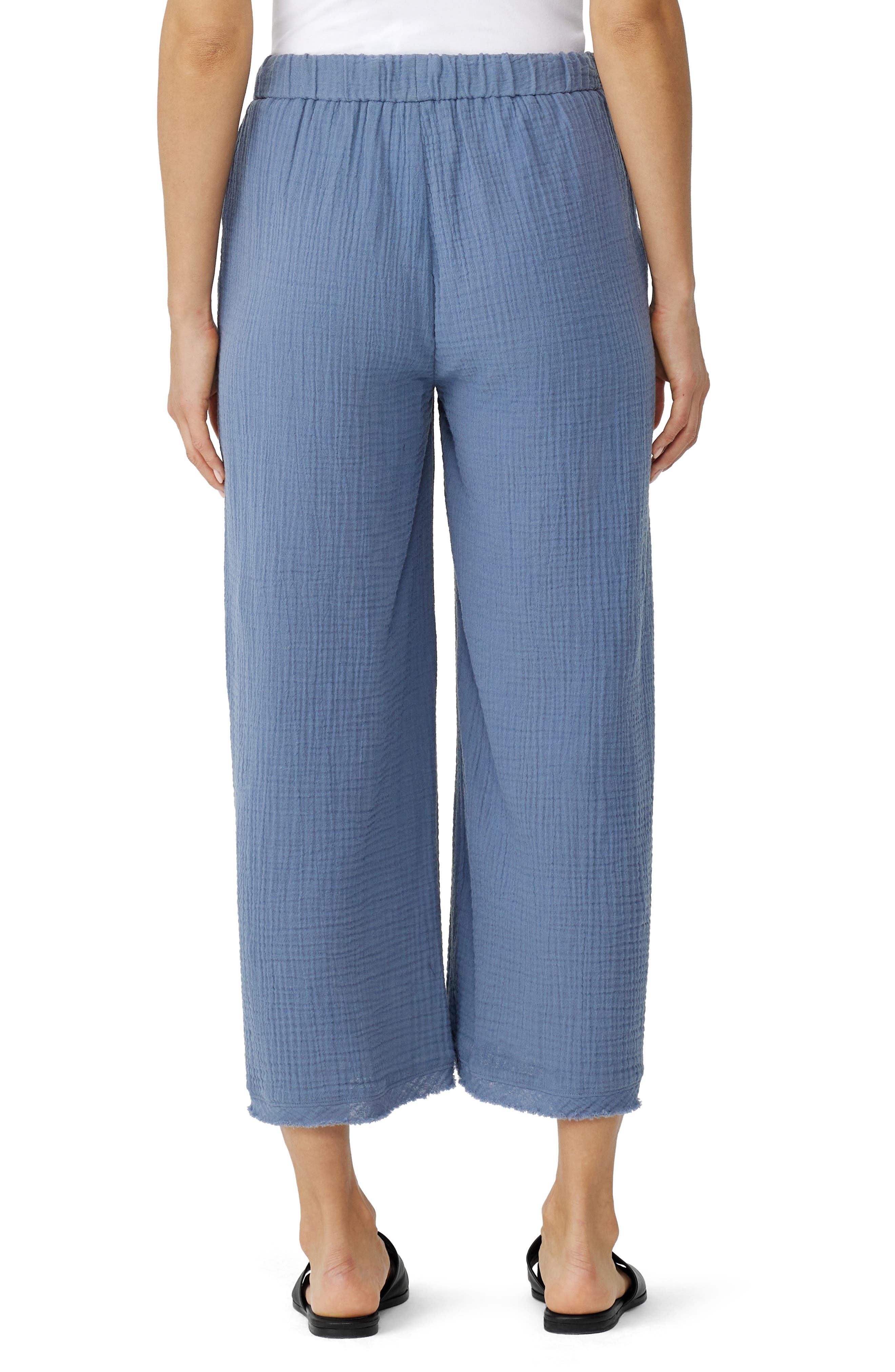 Eileen Fisher Wide Leg Organic Cotton Pants