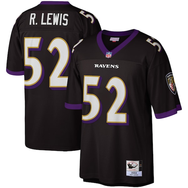 Men's  Ray Lewis Black Baltimore Ravens Legacy Replica Jersey