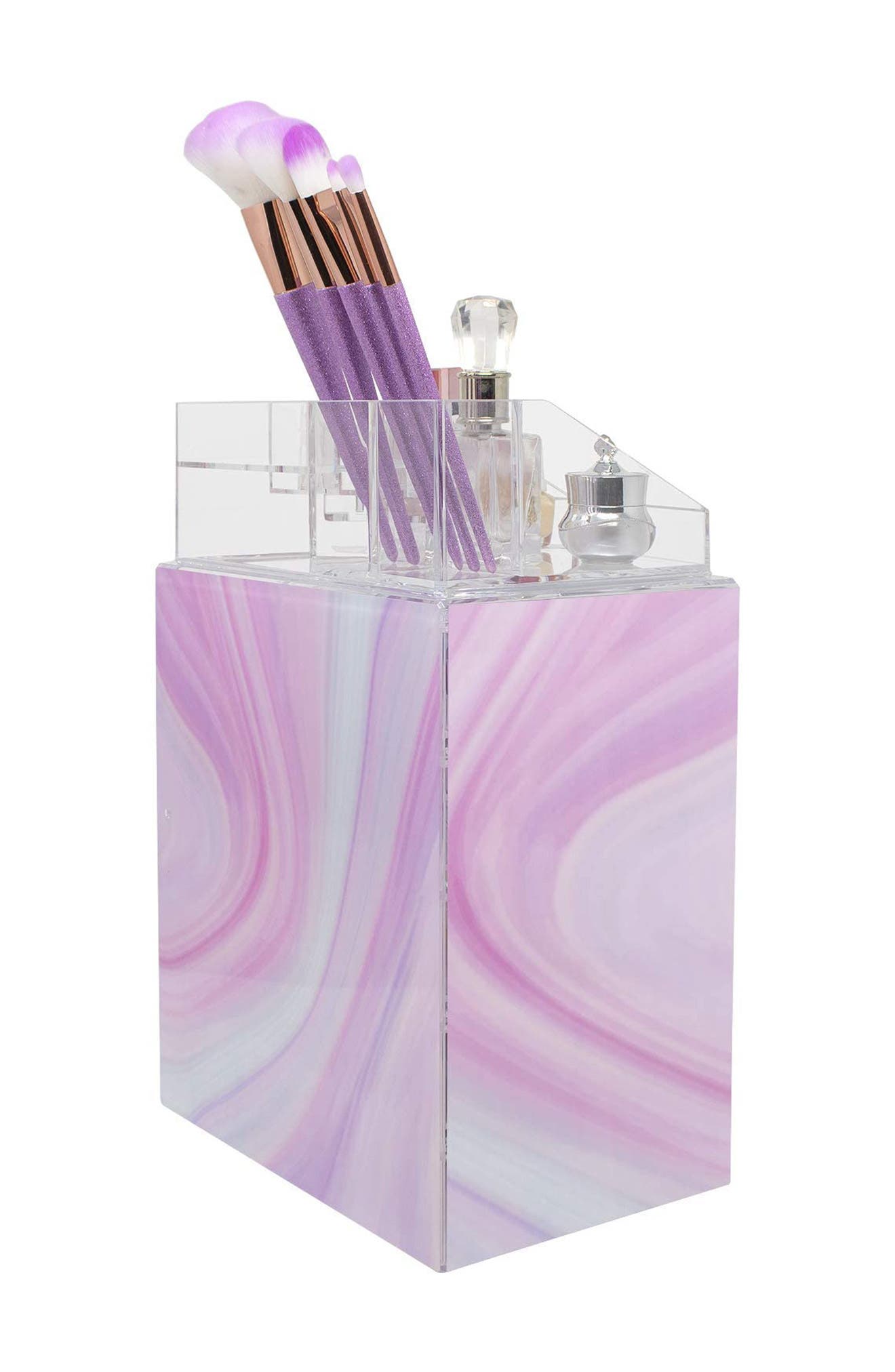 SORBUS Makeup and Jewelry Storage Case Display Set - Tie-Dye