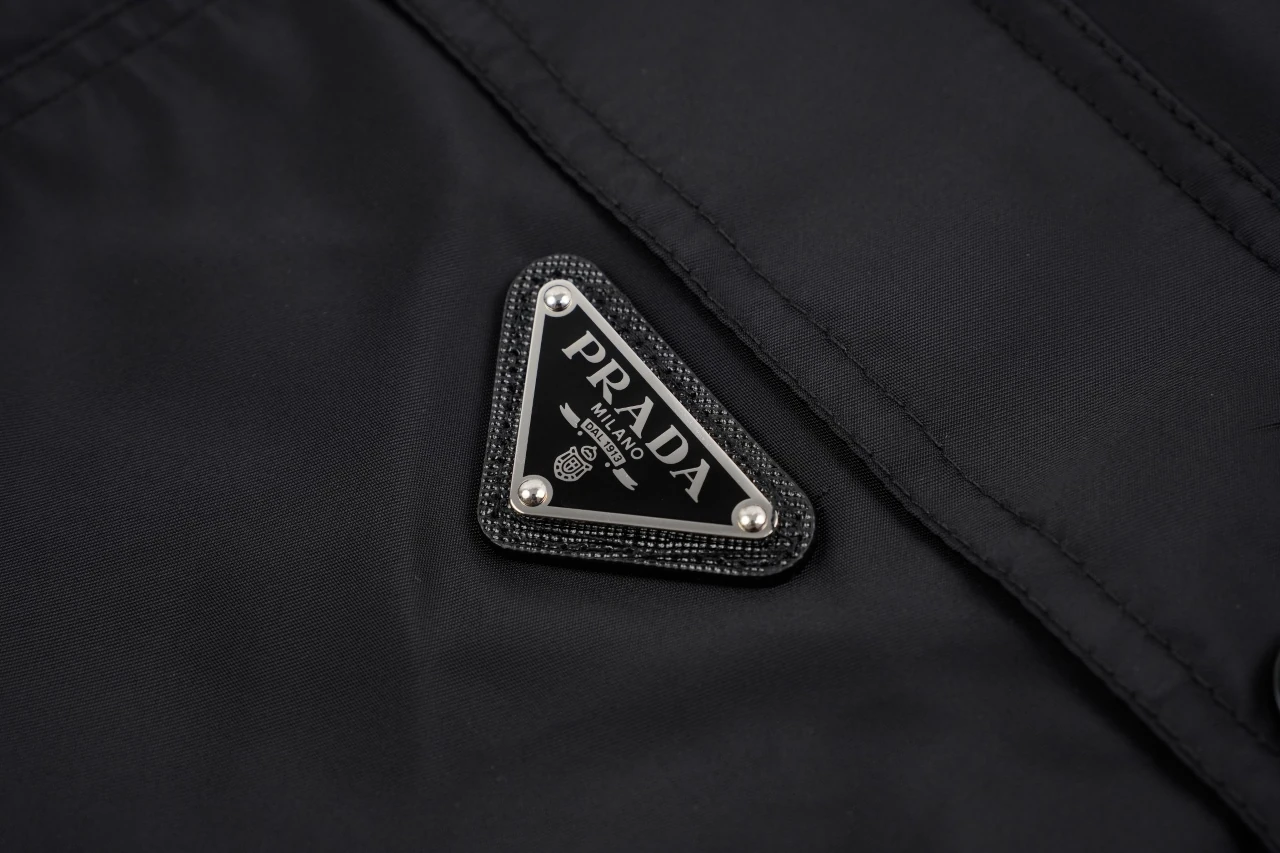 Prada Black Two-Pocket Triangle Logo Jacket product photo from LabelPicks