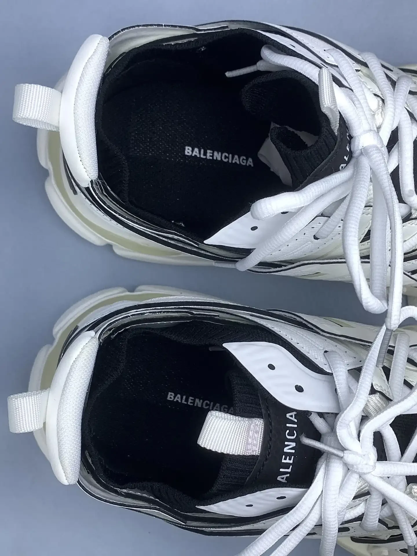 Track Sock Sneaker 'White Black' product photo from LabelPicks