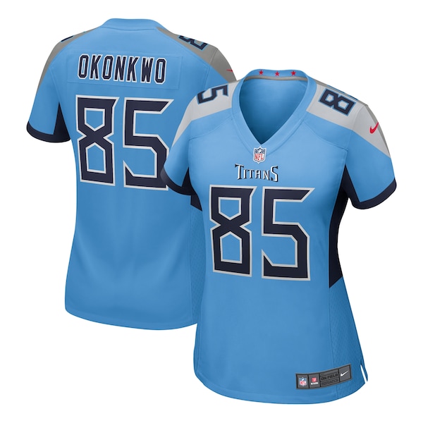 Chigoziem Okonkwo Tennessee Titans Nike Women's Team Game Jersey -  Light Blue