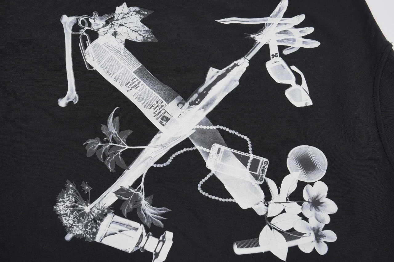 Off-White Black Headphone Arrow Graphic T-Shirt product photo from LabelPicks