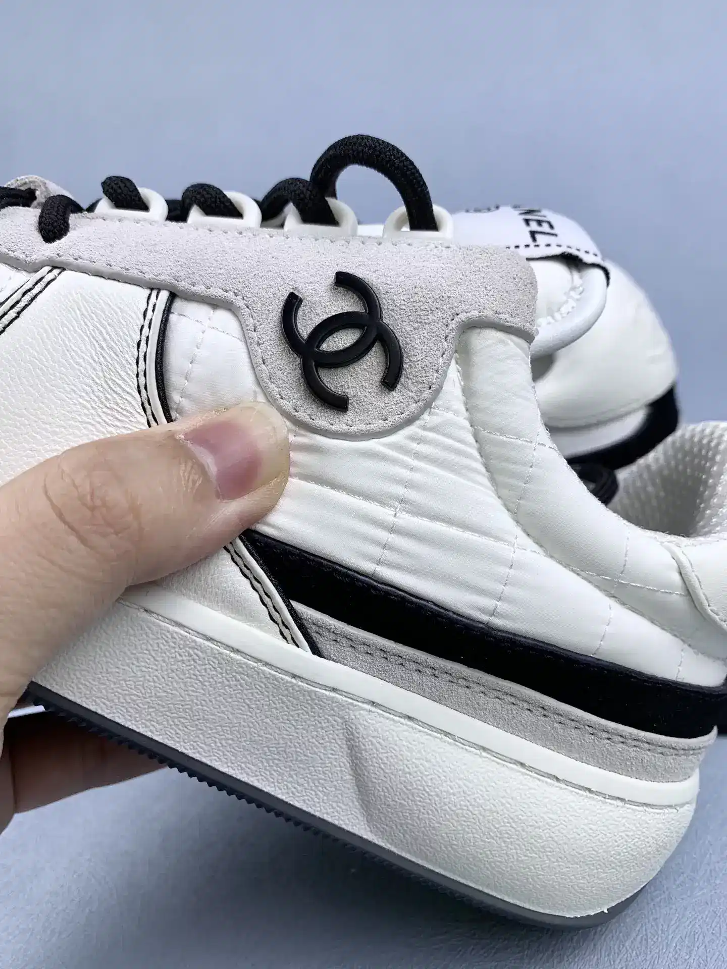 CHANEL Sneakers Fabric, Suede Calfskin & Calfskin product photo from LabelPicks