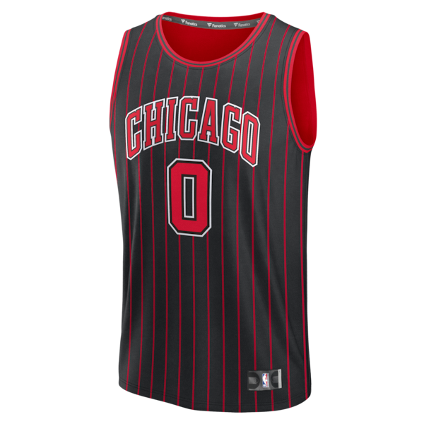 Coby White Chicago Bulls  Fast Break Jersey - Statement Edition - Black
