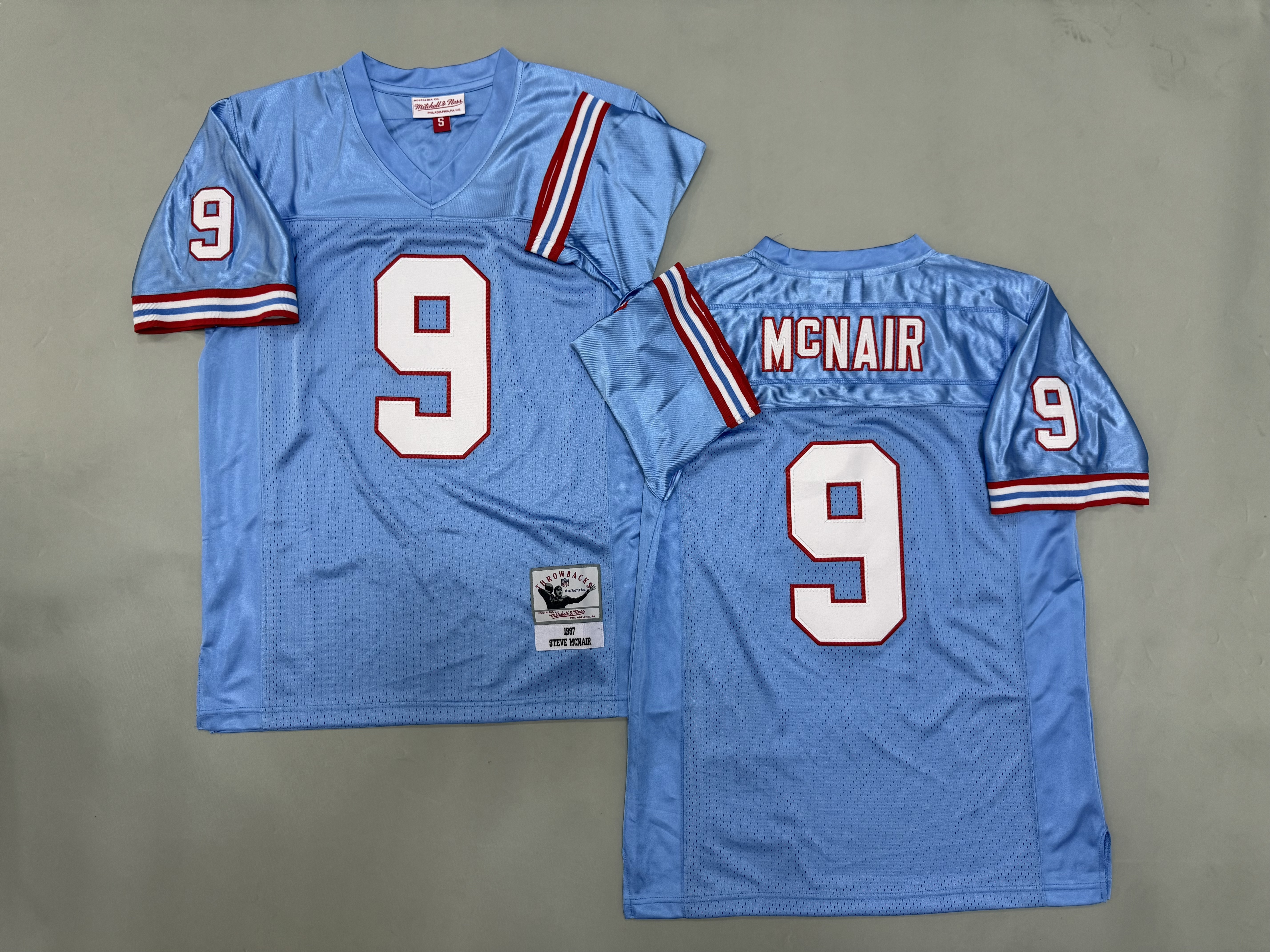 Steve McNair Houston Oilers Authentic Throwback Retired Player Jersey