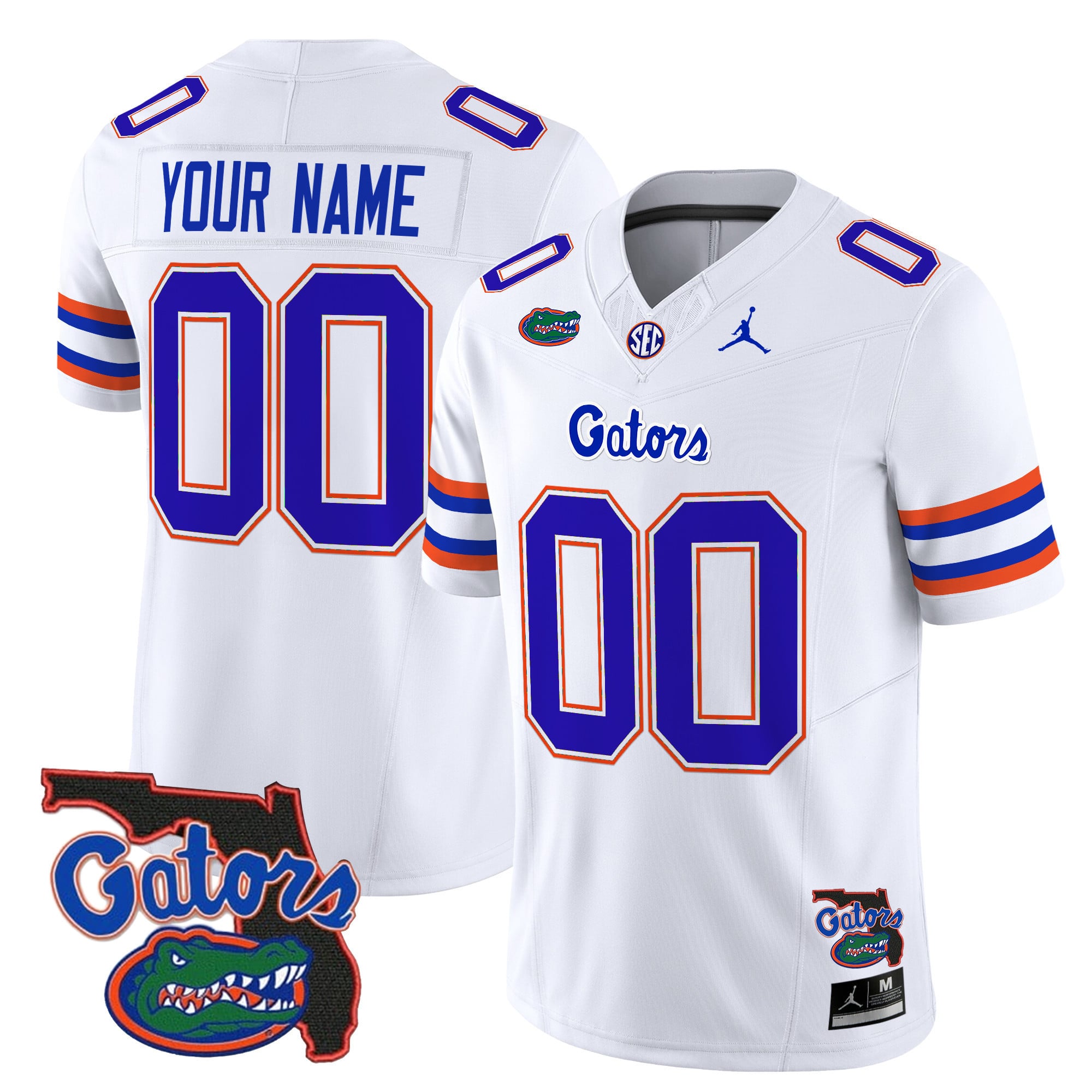 Florida Gators Jordan Brand Custom Game Jersey - White