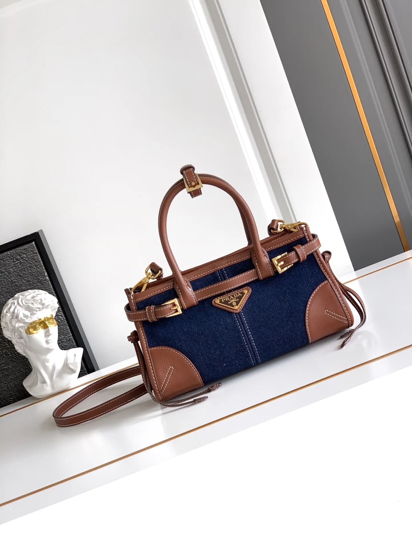 Prada Bonnie Calfskin Top Handle Bag product photo from LabelPicks