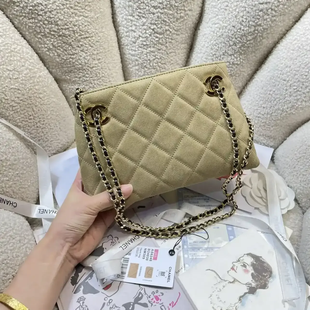 Chanel Gold Lambskin Tote Bag product photo from LabelPicks