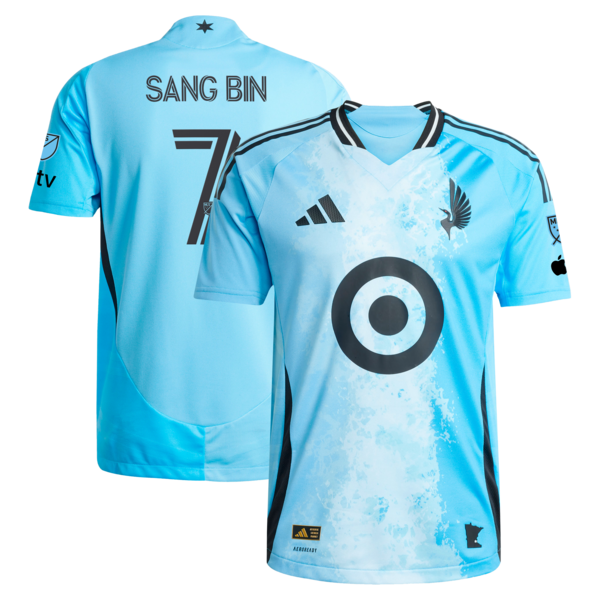 Jeong Sang-bin Minnesota United FC adidas 2025 CONVERGENCE Authentic Player Jersey - Blue