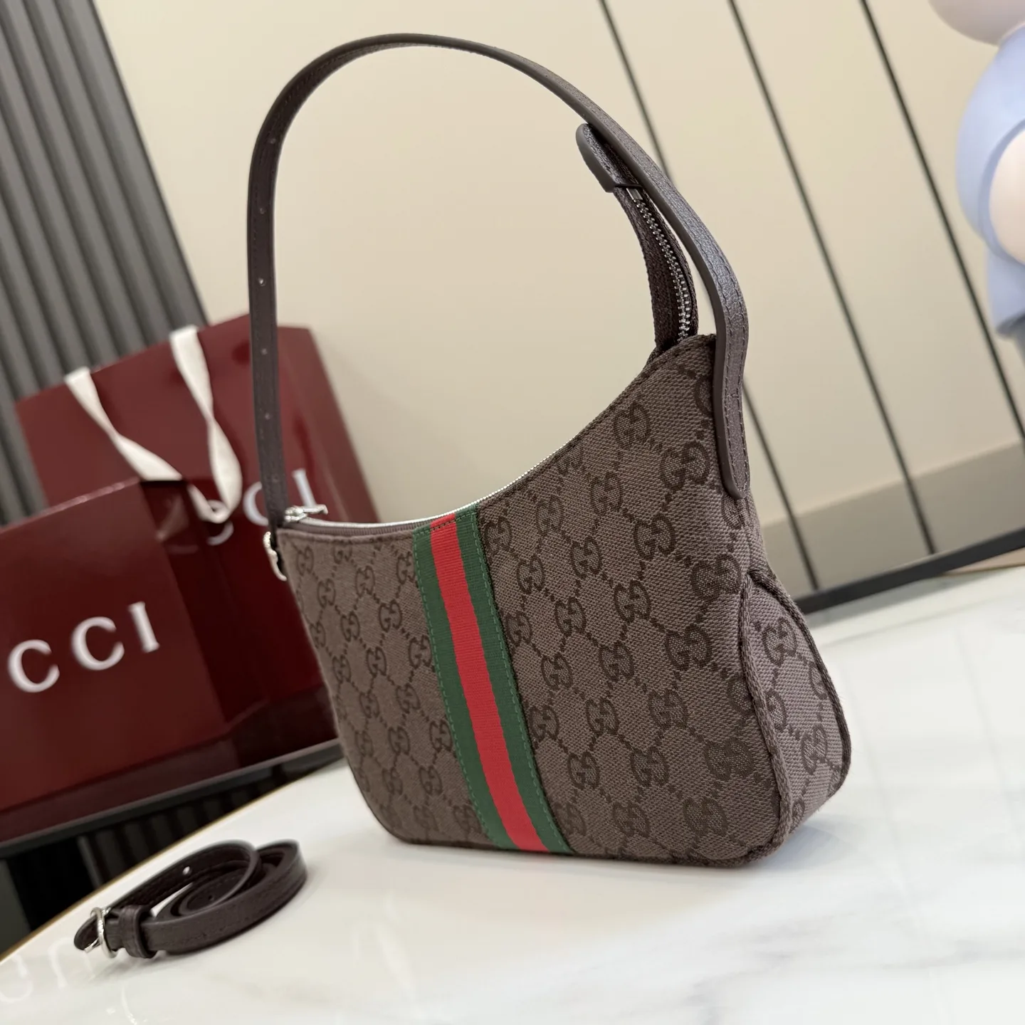 Gucci Brown Quilted Leather Shoulder Bag product photo from LabelPicks