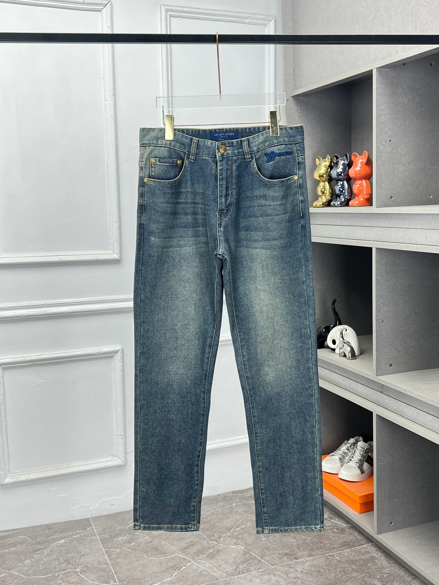 0227 Casual classic denim pants
