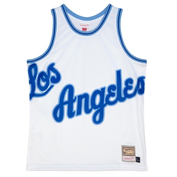 Los Angeles Lakers Hardwood Classics Blown Out Fashion Jersey - White