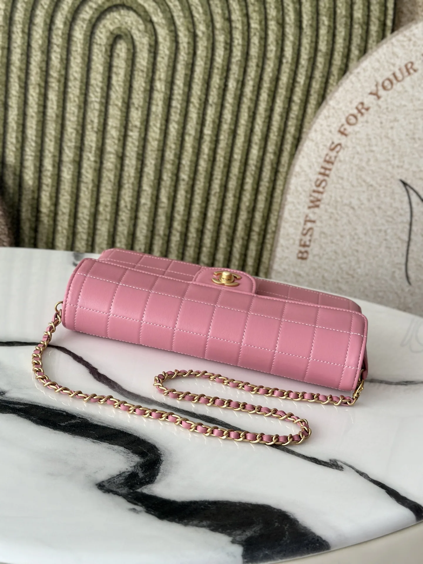 Chanel Pink Lambskin Shoulder Bag product photo from LabelPicks