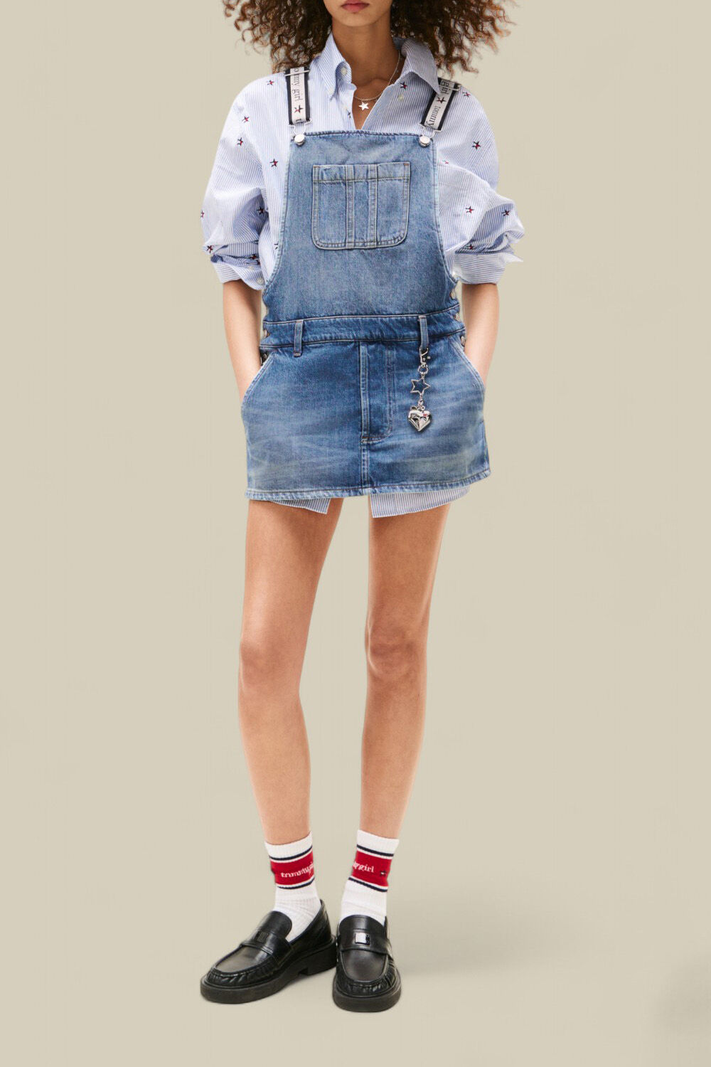 TOMMY HILFIGER שמלת אוברול ג'ינס