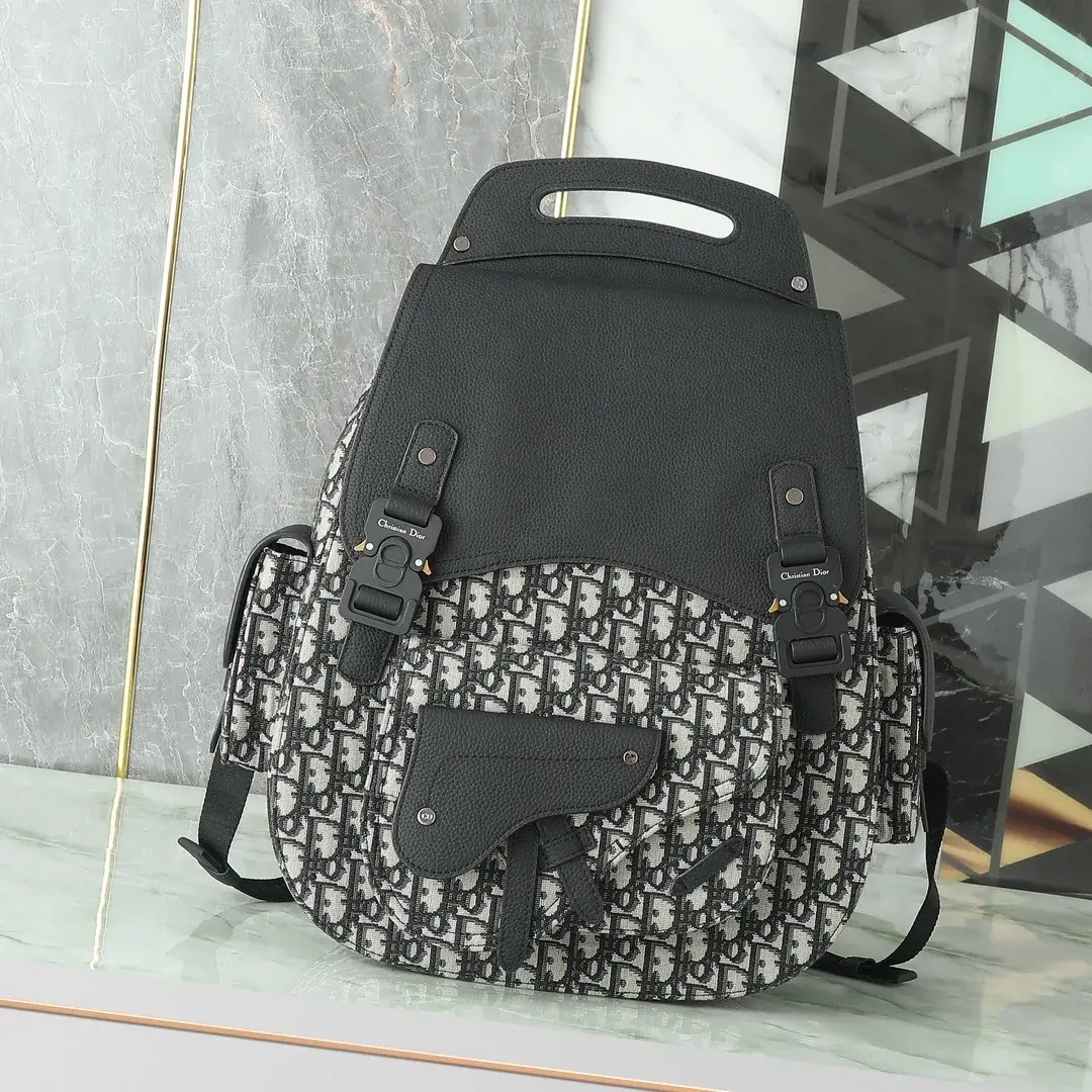 Dior Black Gallop Oblique Canvas Backpack product photo from LabelPicks
