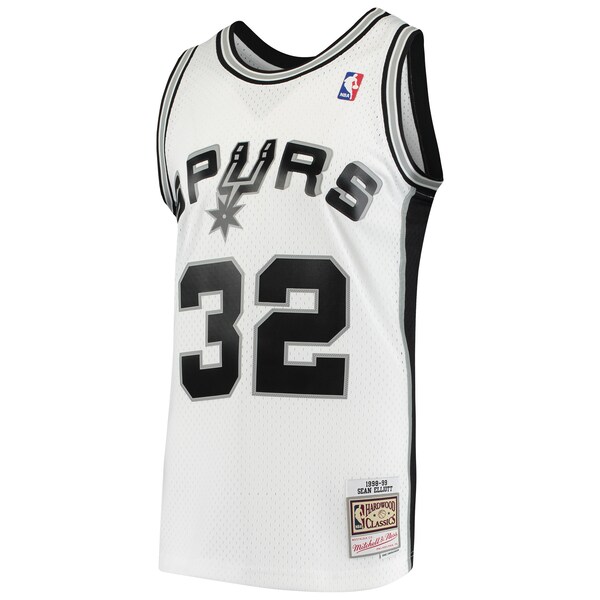 Sean Elliott San Antonio Spurs 1998/99 Hardwood Classics Swingman Jersey - White