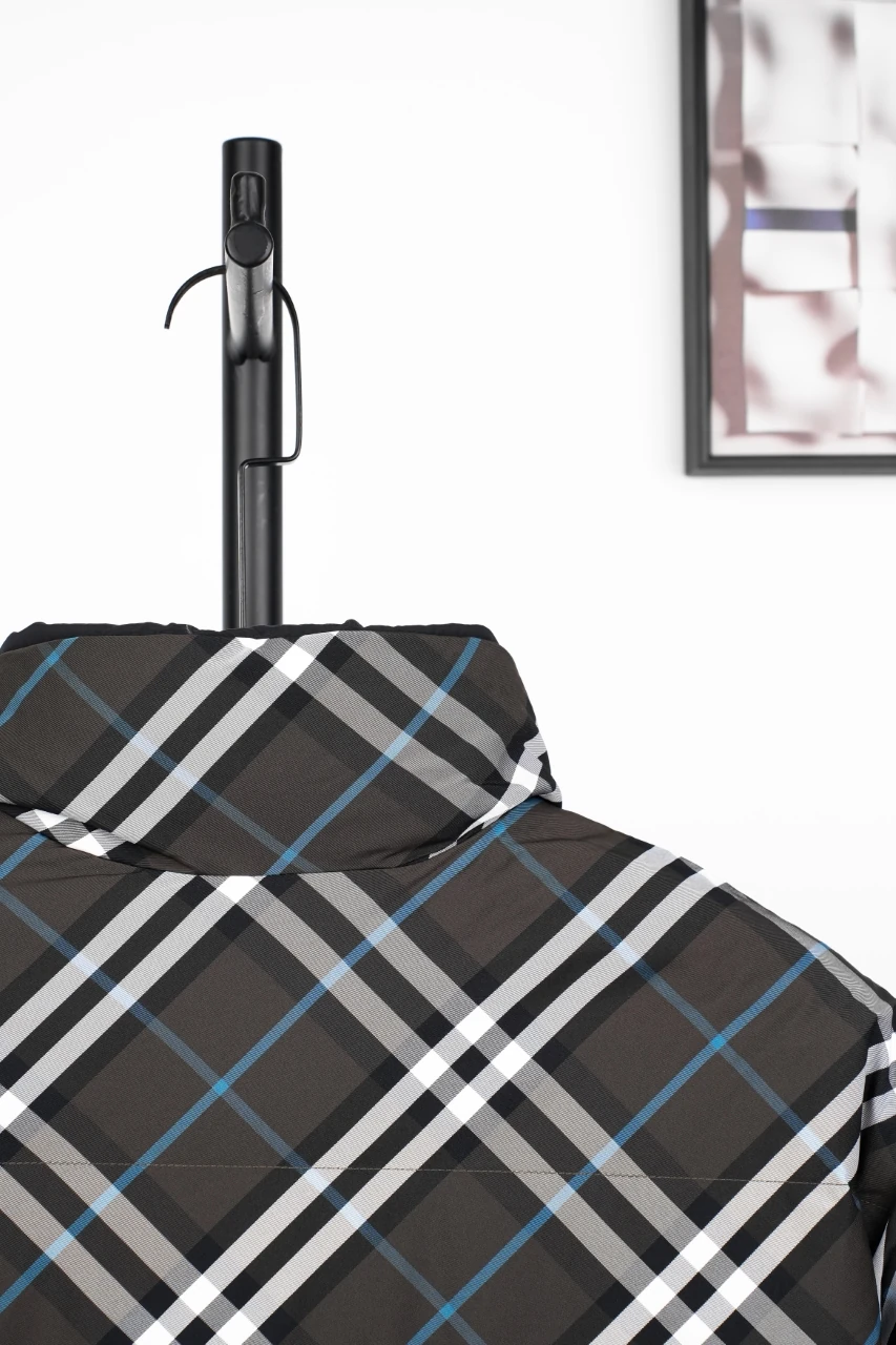 Burberry Black Reversible Check Down Jacket product photo from LabelPicks