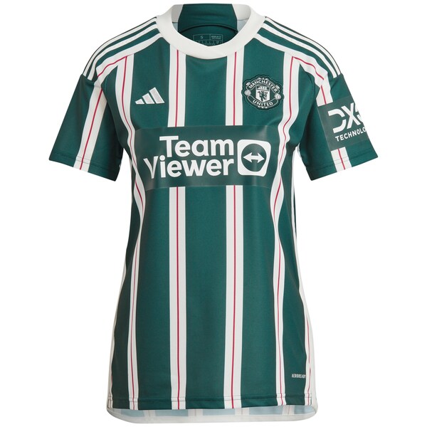 Manchester United adidas Women's 2023/24 Away Replica Jersey - Green