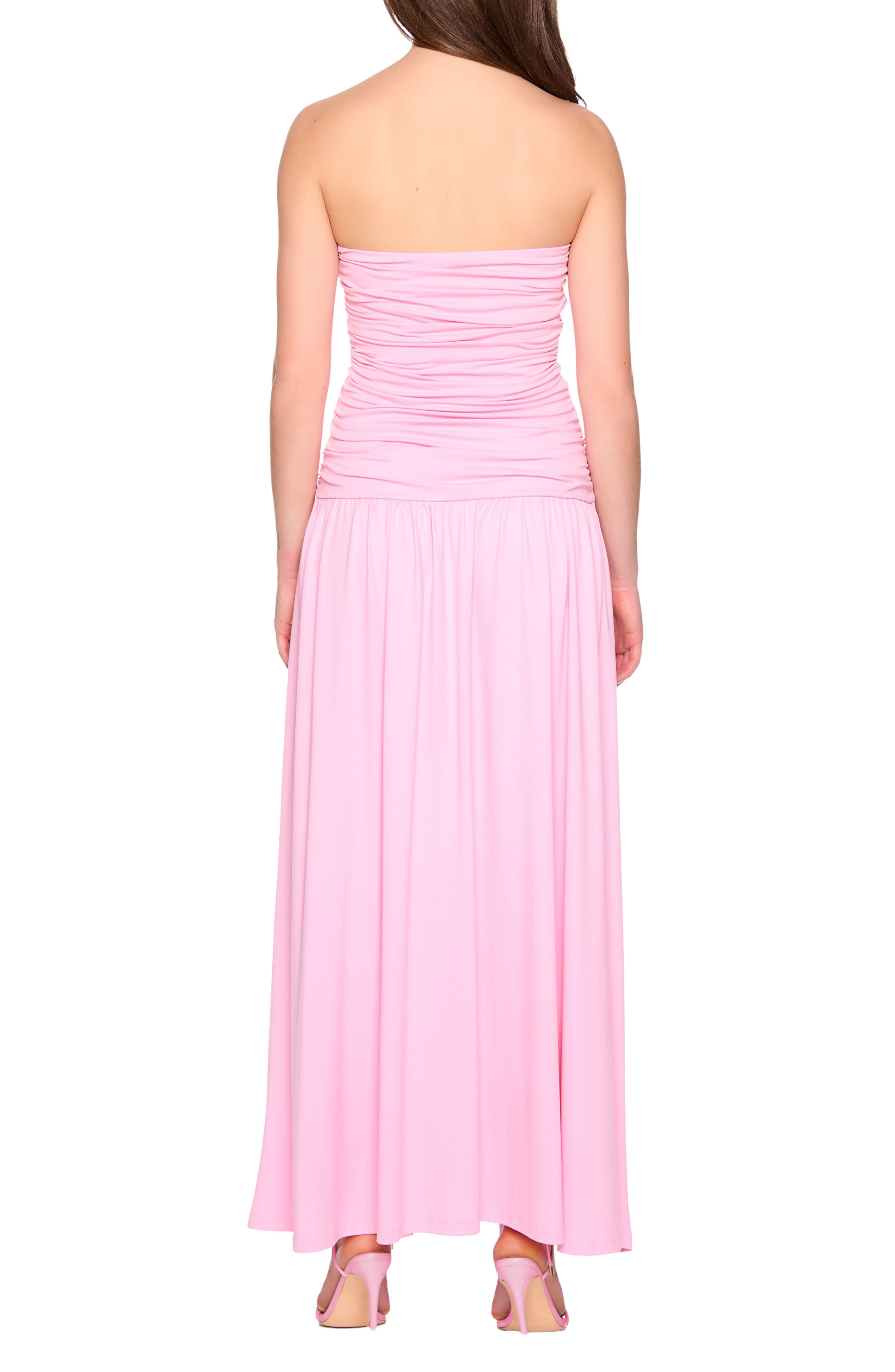 Susana Monaco Ruched Tube Maxi Dress