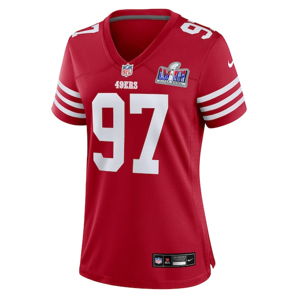 Nick Bosa San Francisco 49ers Nike Women's Super Bowl LVIII Game Jersey - Scarlet