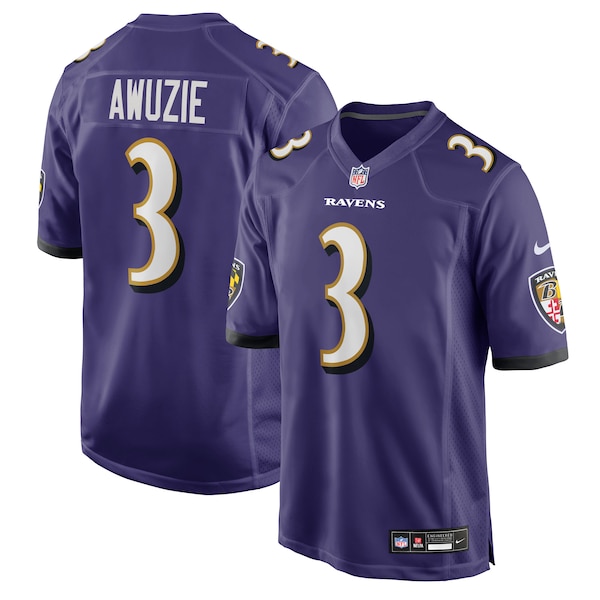 Chidobe Awuzie Baltimore Ravens Nike Team Game Jersey -  Purple
