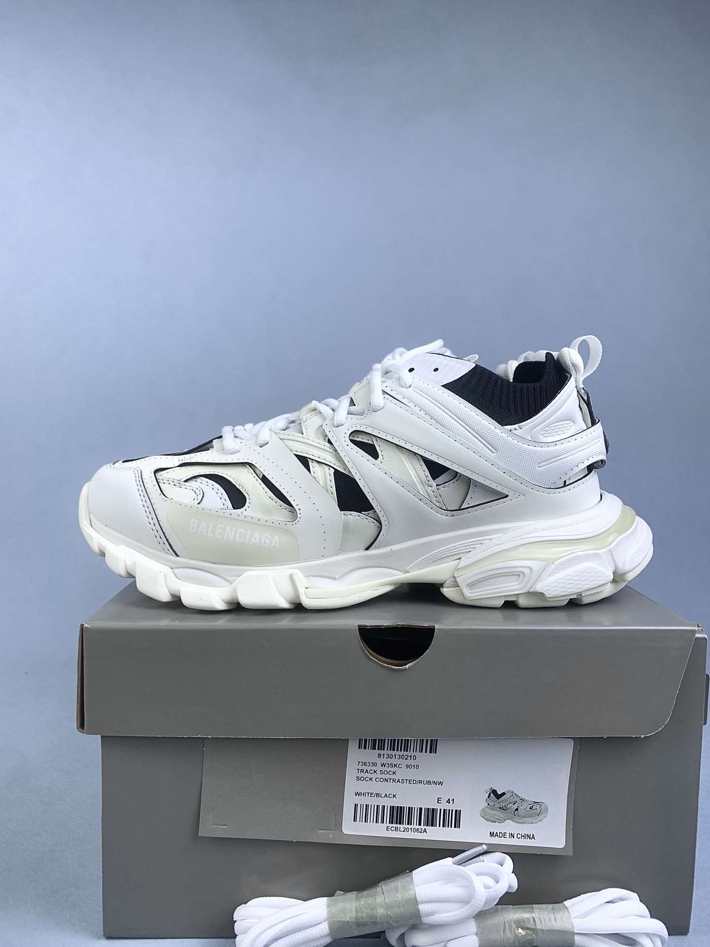 Track Sock Sneaker 'White Black'