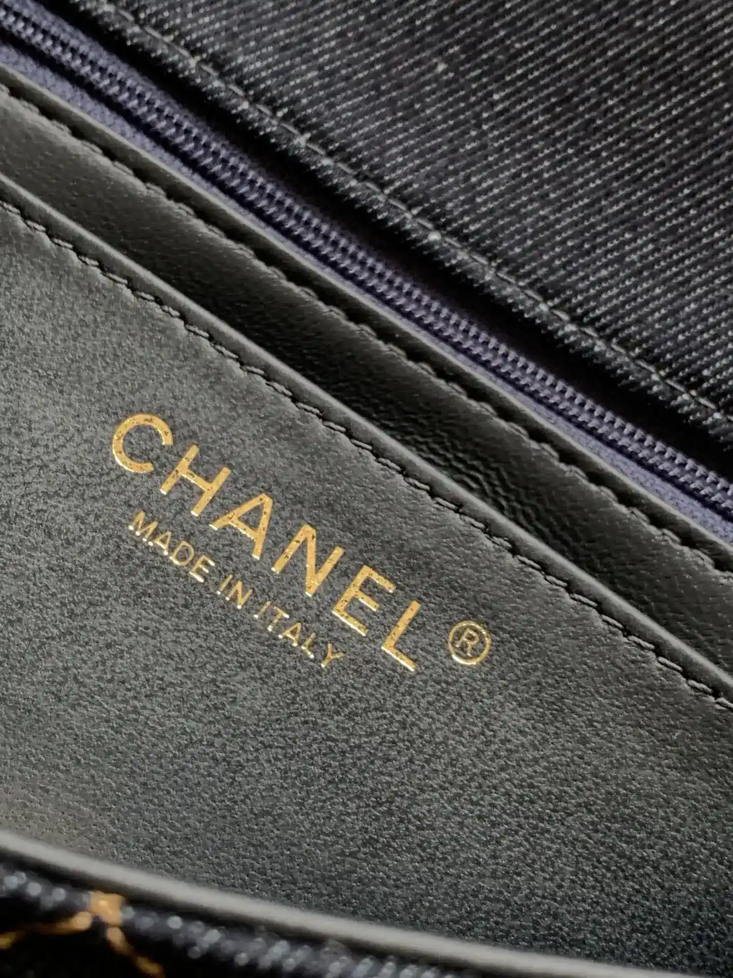 Chanel Classic Flap Navy Quilted Leather Crossbody Bag product photo from LabelPicks