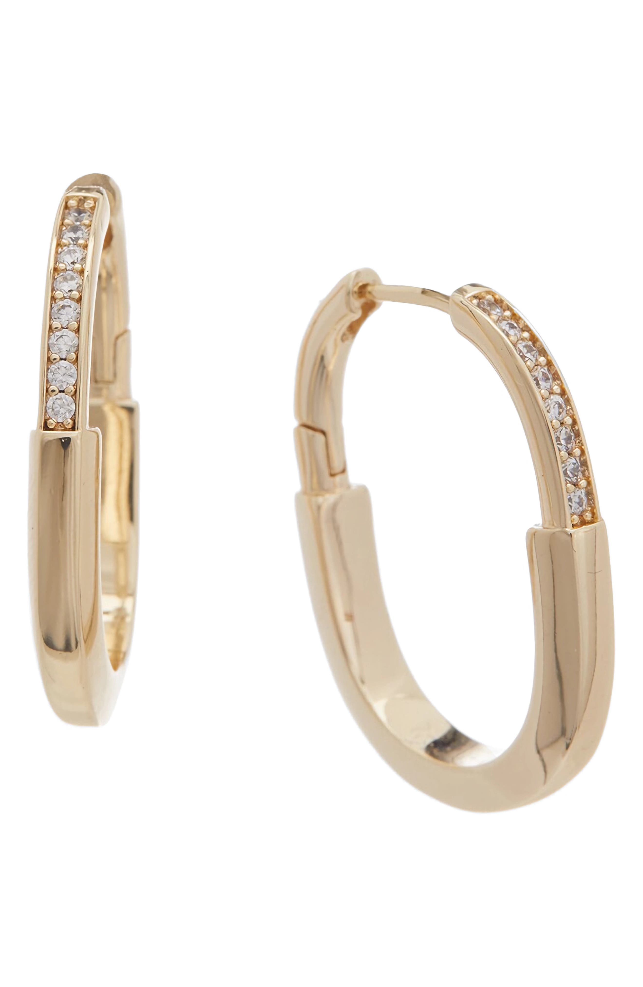 Juvell Cubic Zirconia Hoop Earrings