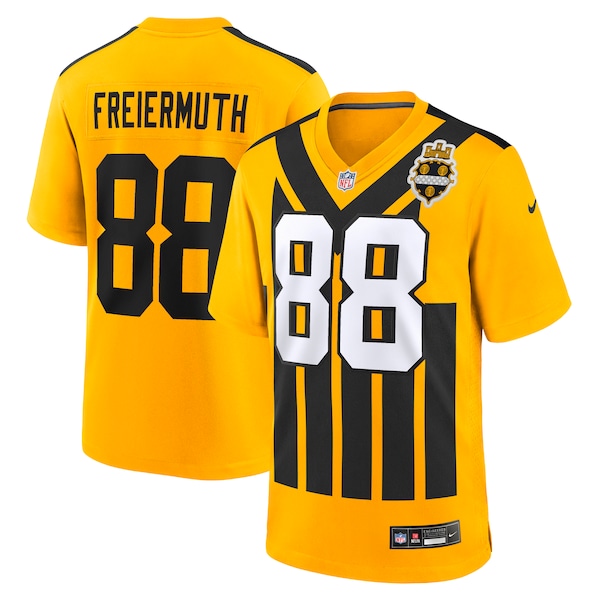 Pat Freiermuth Pittsburgh Steelers Nike Alternate 1933 Throwback Game Jersey - Gold/Black