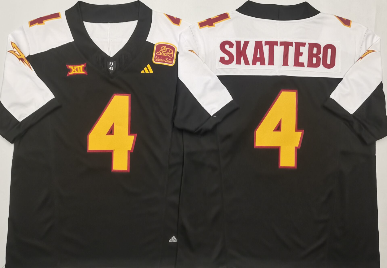 Cam Skattebo NCAA Arizona State Sun Devils Adidas Vapor Limited Jersey