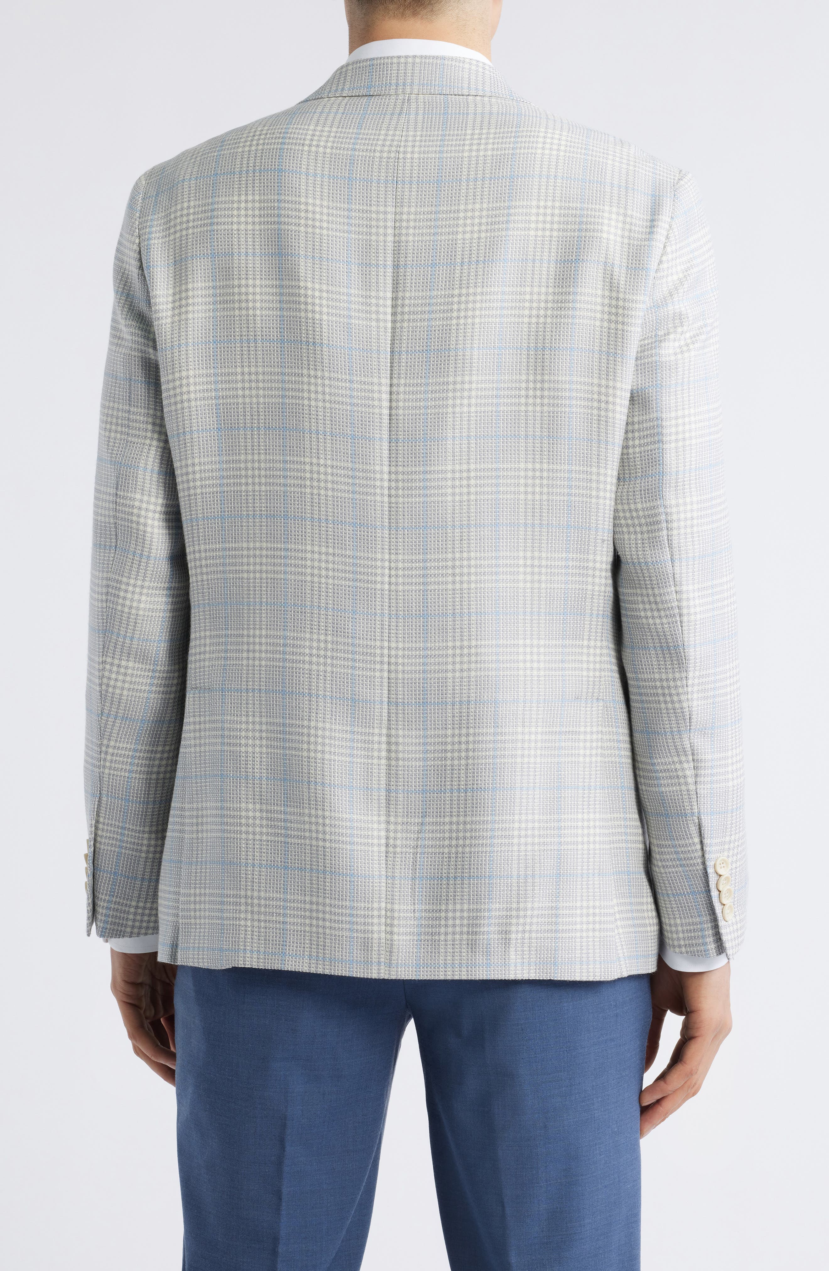 Jack Victor Midland Deco Plaid Wool & Silk Blend Sport Coat