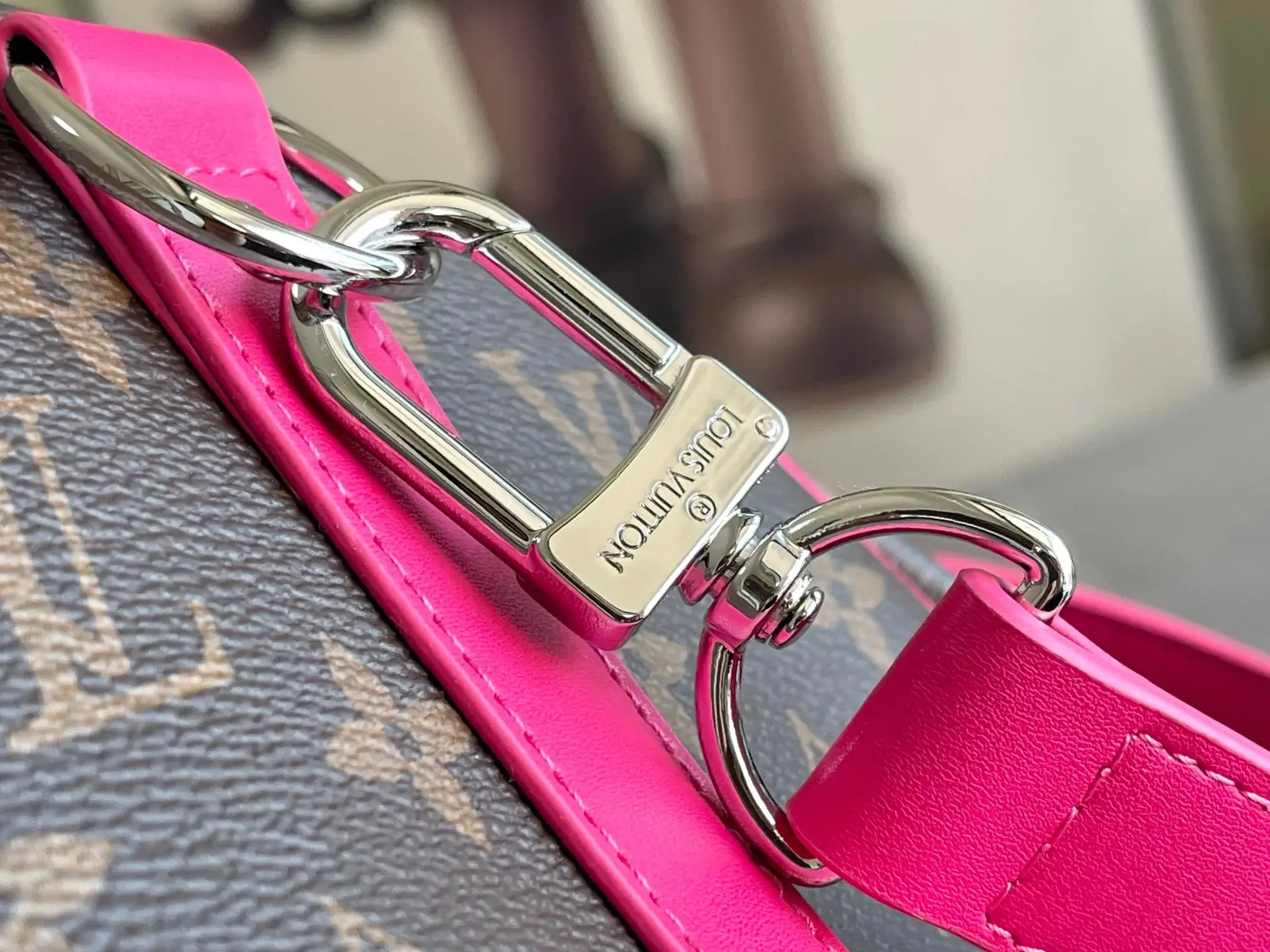 Louis Vuitton Red Keepall Monogram Canvas Tote Bag product photo from LabelPicks