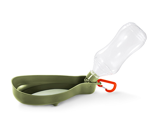 Hunde-Trinkflasche mit integrierter Trinkschale