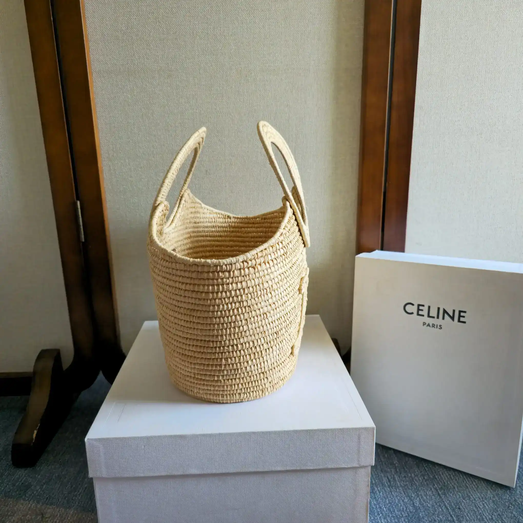 Celine Straw Woven Tote Bag product photo from LabelPicks