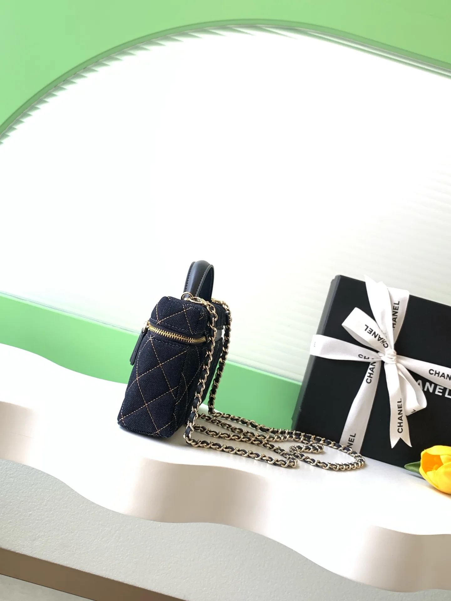 Chanel Navy Quilted Leather Crossbody Bag product photo from LabelPicks