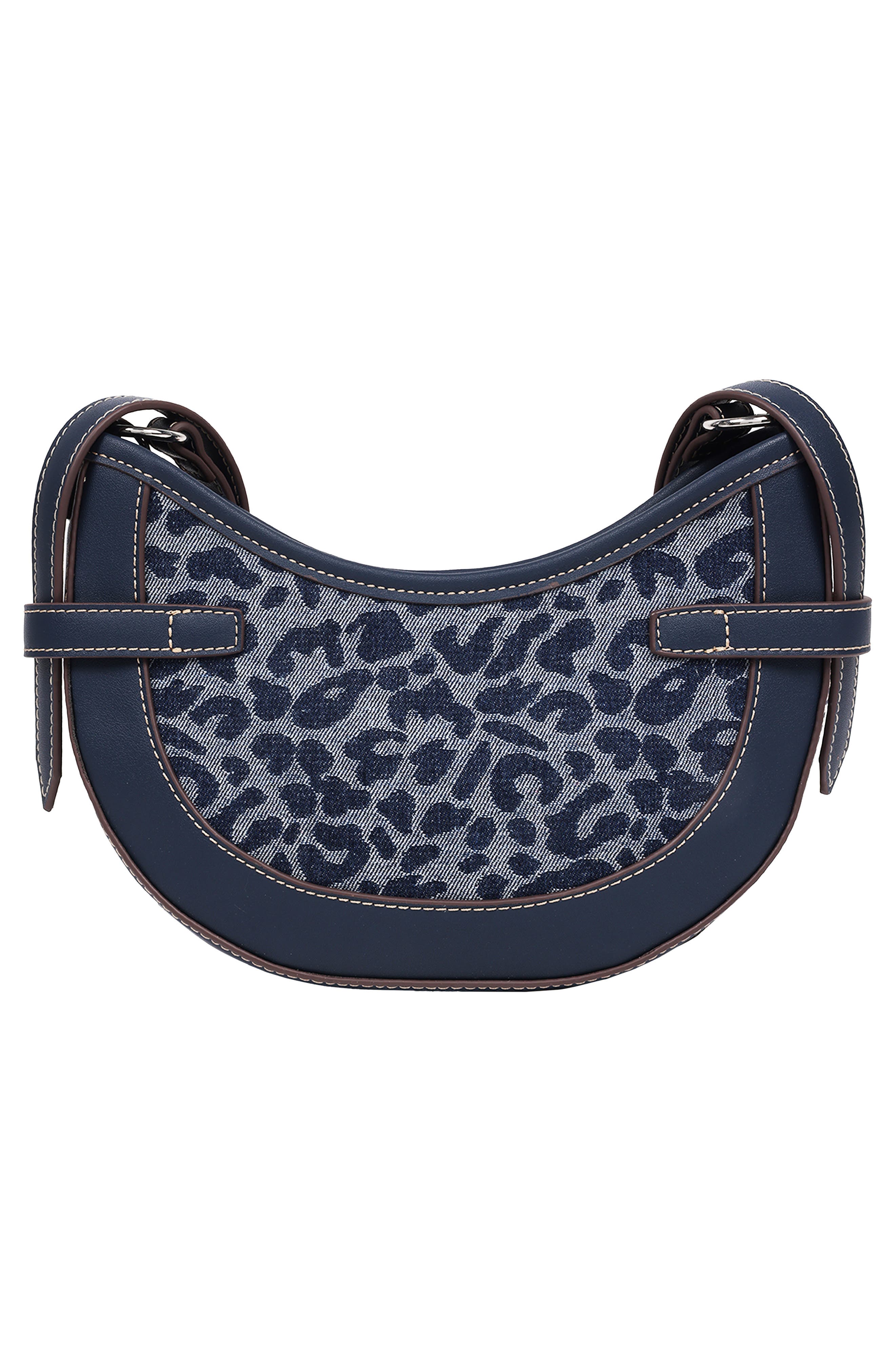 True Religion Blake Leopard Crescent Bag