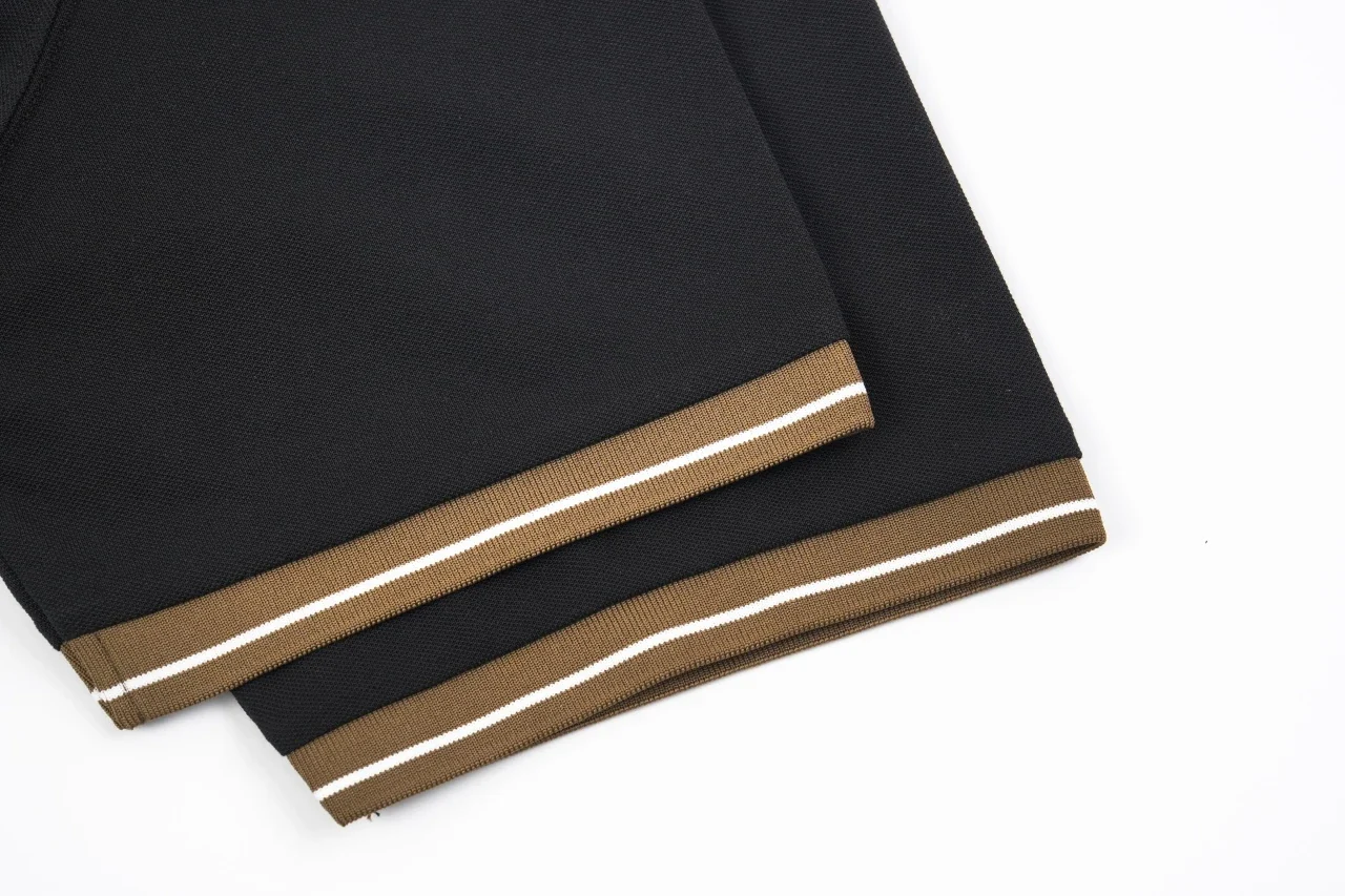 Brunello Cucinelli Black Contrast-Collar Pique Polo Shirt product photo from LabelPicks