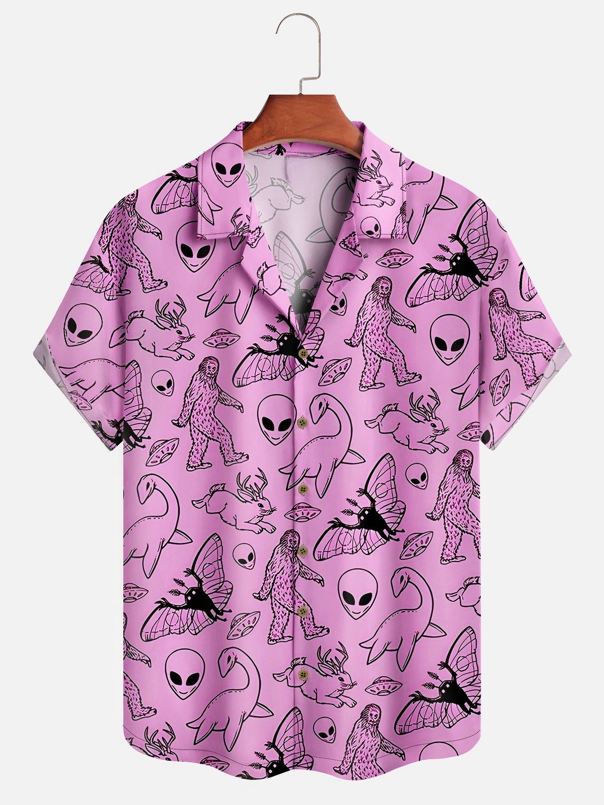 Alien Short Sleeve Aloha Shirt