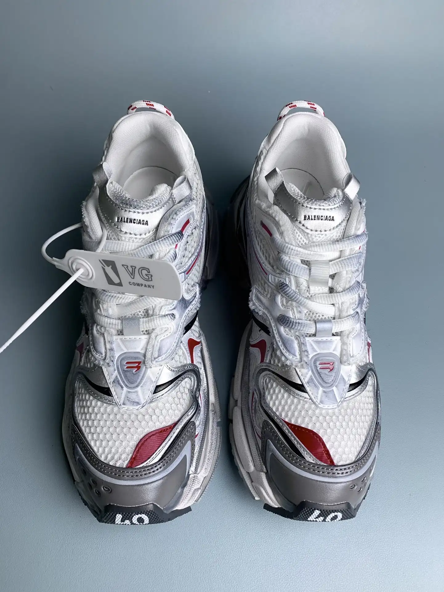 Runner 2.0 Sneaker in Off White/Red/Brown product photo from LabelPicks