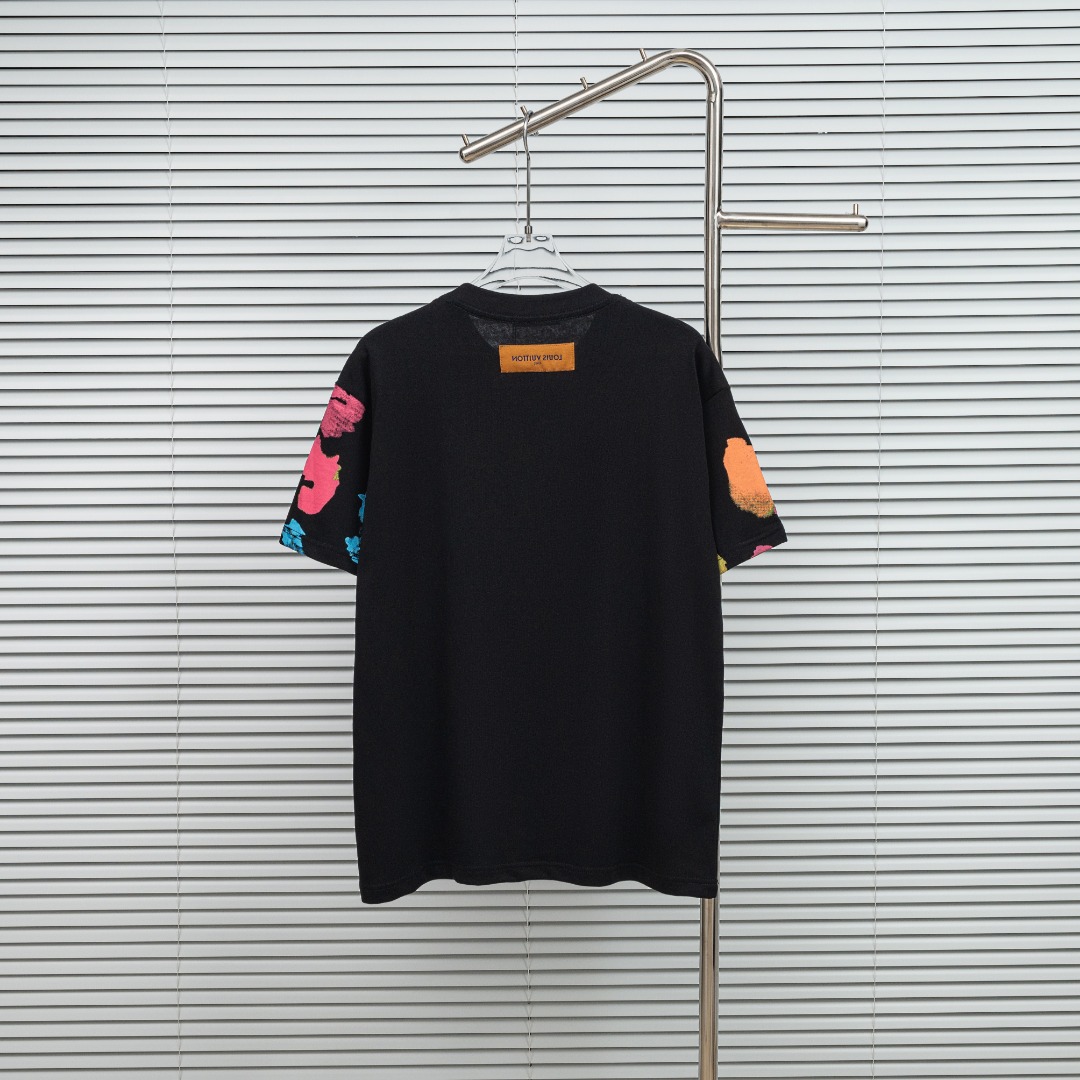 0527 Classic letter prints t-shirt