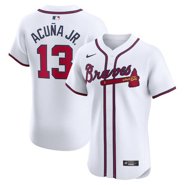 Ronald Acuña Jr. Atlanta Braves Nike Home Elite Jersey - White