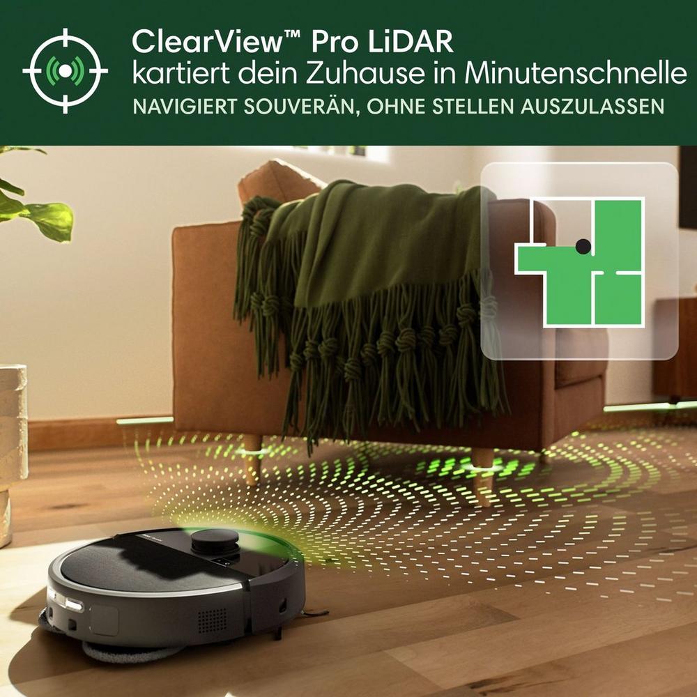 Roomba® Plus 505 Combo-Roboter + AutoWash™ Dock – Schwarz