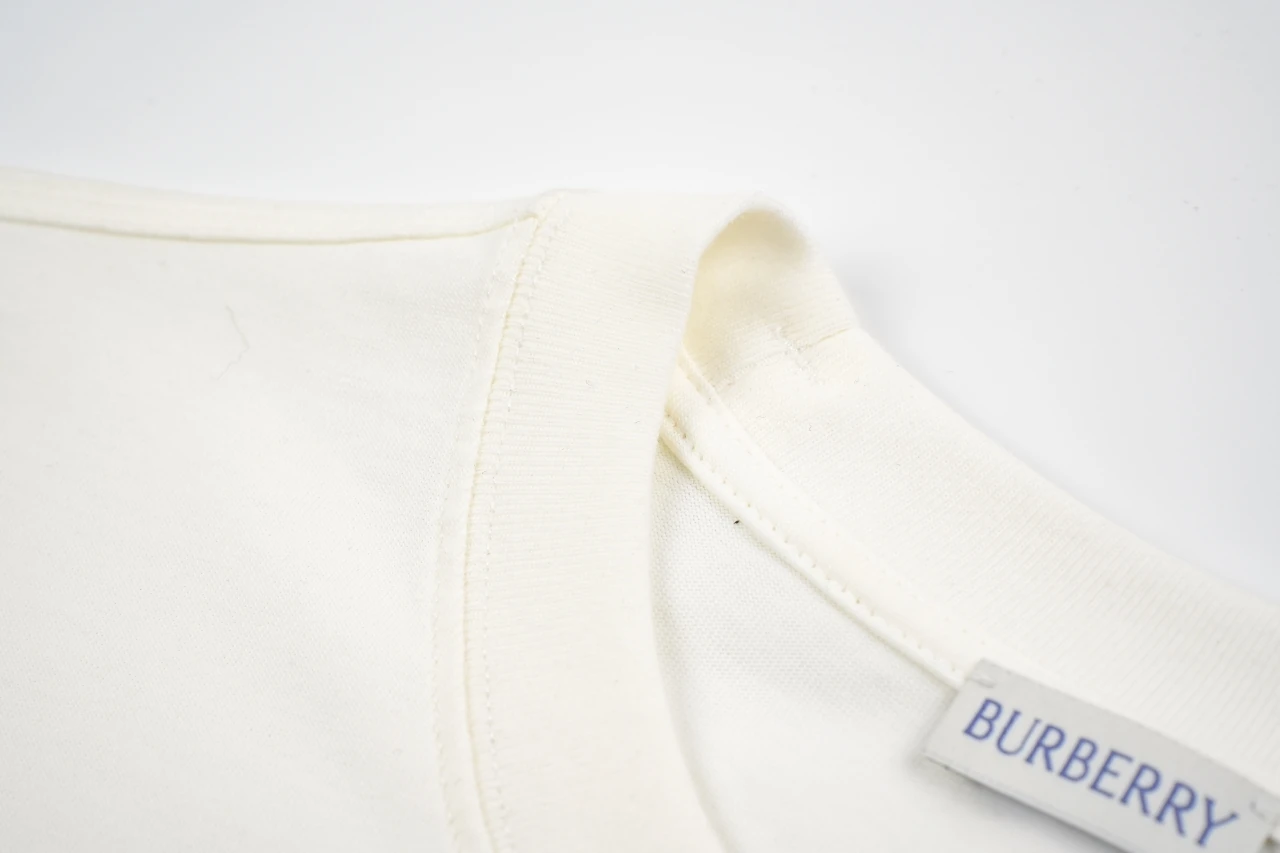 Burberry White Green Equestrian Knight Embroidered T-Shirt product photo from LabelPicks