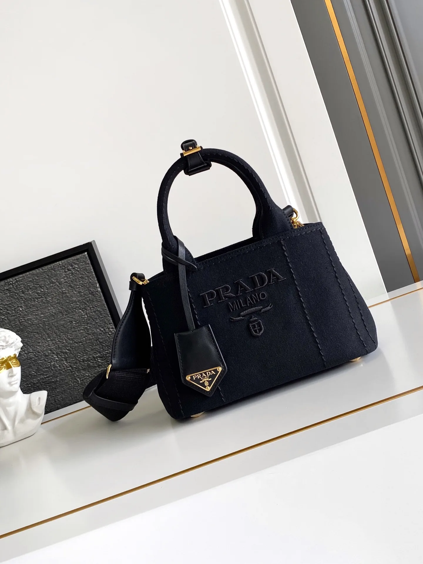 Prada Canvas and Leather Tote Bag product photo from LabelPicks