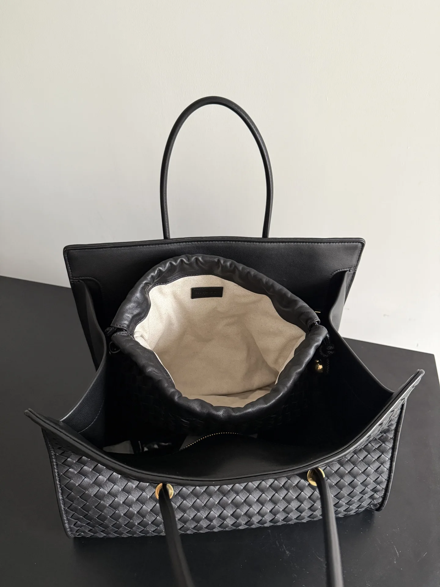 Bottega Veneta Intrecciato Woven Leather Dustbag Tote Bag product photo from LabelPicks